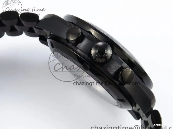 0128 Speedmaster Black Benom PVD Moon RMF Best Edition on PVD Bracelet Lemania HW WrinkleFree 7727